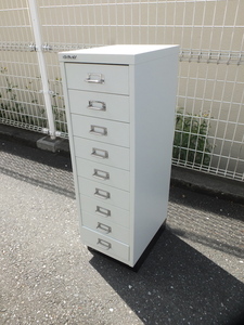 BISLEY BASIC 39/9 Cabinet A4 size correspondence Britain screw re- company Basic 9 step cabinet white UK office storage furniture * direct pickup possibility commodity 