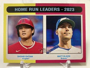 Shohei Ohtani/ Matt Olson 2024 Topps Heritage Insert MLB Baseball 大谷翔平