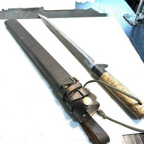 【美品】トヨクニ 豊国 作 剣鉈 狩猟刀 アウトドア サバイバルナイフ ハンティング (B3649)の画像1