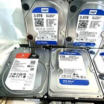 WD Seagate 内蔵型HDD ハードディスク 3.0TB ×10/ 2TB ×1 / 4TB ×2 動作未確認 (B3691)_画像3