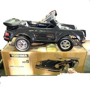  that time thing TOSHIMAtosima Porsche 911 pedal car total length approximately 90cm for children vehicle electron system operation not yet verification (B3084)