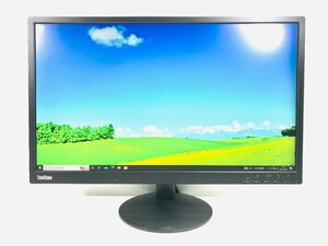 中古動作品 薄型　LENOVO　24型ワイド　E24-10　フルHD　LED　IPS　ディスプレイ