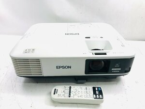 中古動作品 EPSON EB-2265U H814D ビジネス LCD プロジェクター 5500lm ランプ 高4294h 低107h/リモコン付き