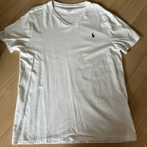 polo ラルフローレン　Lスリムフィット白Tシャツ