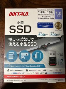 バッファロー超小型SSD　 SSD-PST500U3-BA　未使用品