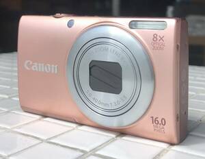 Canon PowerShot A4000 IS ピンク バッテリー付属 動作未確認 キヤノン デジタルカメラ デジカメ コンデジ コンパクトデジタルカメラ