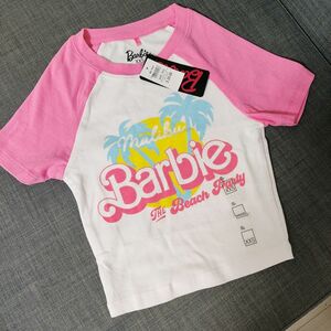 新品未使用 バービーBarbie キッズ 女の子 Tシャツ