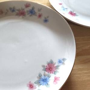 ＊昭和レトロ食器＊花柄の大皿＊Maebata China＊2枚セット＊の画像1