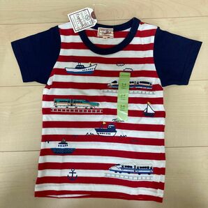 マザウェイズ　乗り物　 半袖Tシャツ　104 新品未使用