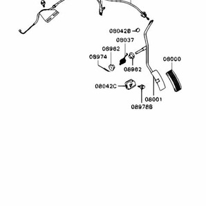 新品 純正 三菱 ケーブル アクセル ランサー エボリューション 6 CP9A MITSUBISHI LANCER EVO 6 CABLE ACCELERATOR THROTTLE Tommi Makinenの画像2