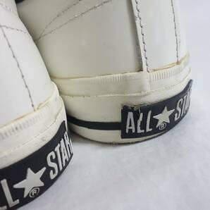 【日本製 CONVERSE ONE STAR ベルクロ US8 26.5cm】コンバース ワンスター レザー 白×黒の画像8