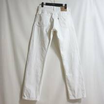 【良好 96年 USA製 LEVI'S 501 ホワイトジーンズ W31 L32】ボタン裏511 90's 501-0651 白 ビンテージ デニム リーバイス 米国製 _画像3