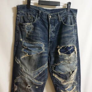 【定価4.2万 glamb グラム SAM denim ハードダメージ グランジデニム 3】GB11SM/P18 NEVADA アンプラグドの画像1