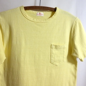 【ATLAST&CO. Butcher Products POCKET TEE S（36-38）】YEL ポケT ポケット Tシャツ AT LAST & CO. BUTCHER PRODUCTS TIMEWORN CLOTHINGの画像1