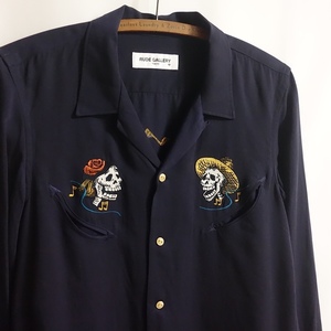 【16AW RUDE GALLERY ルードギャラリー Viva La Rude SHIRT ボウリングシャツ 3】テンセル オープンカラー