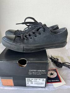 UNITED ARROWS BEAUTY & YOUTH × CONVERSE ALL STAR OX SUEDE 26cm コンバース ユナイテッドアローズ USED　ジャンク品