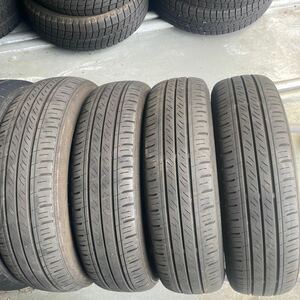 155/65R14 ダンロップ ENASAVE EC300 中古夏タイヤ４本セット　2019年　送料無料　残溝薄い