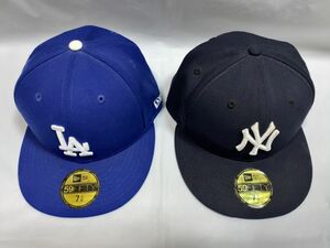 NEW ERA ﾆｭｰｴﾗ 59FIFTY ﾄﾞｼﾞｬｰｽ ﾔﾝｷｰｽ ｵﾝﾌｨｰﾙﾄﾞ ｵｰｾﾝ 71/8 