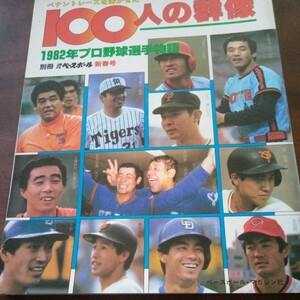 1982年プロ野球選手物語　別冊週刊ベースボール新春号　ベースボールマガジン社