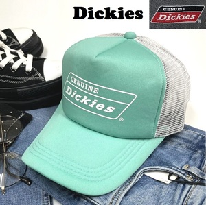 未使用品 Dickies ミント メッシュキャップ メンズカジュアルレディース アメカジアウトドアキャンプ ゴルフジムホワイトロゴ ディッキーズ