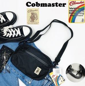 未使用品 Cobmaster ブラック ショルダーバッグ タグ レディース メンズ カジュアルアウトドアキャンプフェス 止水ファスナー コブマスター