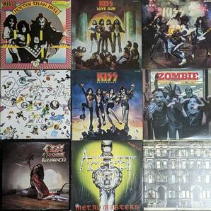 【 LPレコードまとめて大量40枚セット】LED ZEPPELIN /ハードロック/BLACK SABBATH/KISS/ZOMBIE/帯 OBI/RUSH/ブラック・サバス/METALほかの画像2