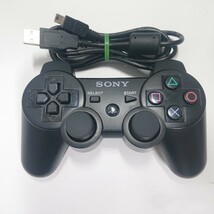 【清掃済み】PS3 純正 コントローラー DUALSHOCK3 SONY デュアルショック3 USBケーブル _画像1