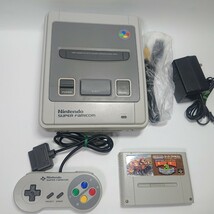 【メンテ済み】スーパーファミコン 本体 コントローラー 任天堂 SFC AVケーブル Nintendo SUPER FAMICOM ACアダプタ_画像1