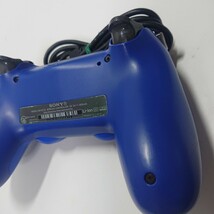 【清掃済み】PS4 純正 コントローラー 後期型 DUALSHOCK4 SONY デュアルショック4 USBケーブル ブルー_画像6