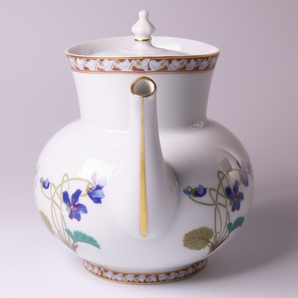 【ONE'S】Haviland LIMOGES アビランド リモージュ アンペラトリス ユジェニー エリゼ宮殿 晩餐会用食器 ティーポット 高18cmの画像4