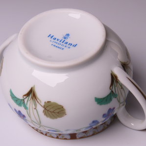 【ONE'S】Haviland LIMOGES アビランド リモージュ アンペラトリス ユジェニー エリゼ宮殿 晩餐会用食器 シュガーポット 高8cmの画像10