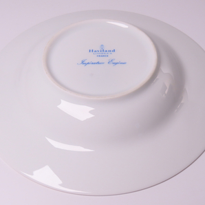 【ONE'S】Haviland LIMOGES アビランド リモージュ アンペラトリス ユジェニー エリゼ宮殿 晩餐会用食器 スープ皿 直径20cm 6枚セットの画像5