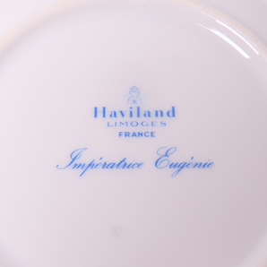 【ONE'S】Haviland LIMOGES アビランド リモージュ アンペラトリス ユジェニー エリゼ宮殿 晩餐会用食器 スープ皿 直径20cm 6枚セットの画像9