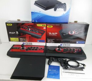 ジャンク品★PS4　本体（CUH-2000A）/リアルアーケード HAYABUSA　2台セット　★初期化済★動作未確認★現状品【ゲ-584】