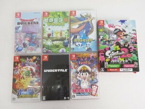 ジャンク品★ニンテンドースイッチ　ソフト7本セット　アンダーテール　他★未検品 【ゲ-556】