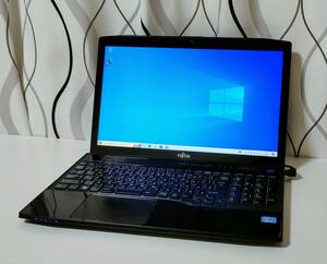 【訳あり】FUJITSU FMVA77JBZ LIFEBOOK AH77/J　Core i7 3632QM 2.20GHz RAM8GB SSD1000GB Win10