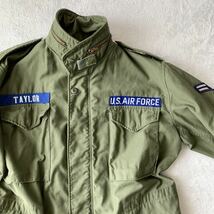 【人気】US ARMY 米軍 実物 M65 FIELD JACKET フィールド ジャケット ミリタリー 8415-782-2939 So-Sew Styles Inc. ワッペン 1974年製造_画像4