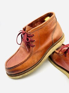  удар цена![ вентилятор ожидание модель!][HAWKINS Hawkins /GT-4945] высококлассный кожа мокасины Work ботинки! Brown /9/jp27cm!4.1