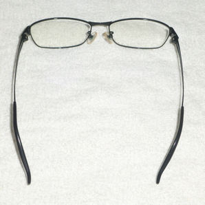 高品質 鯖江 日本製 スマートで 上品 定番 ブラック メガネ テンプル個性的で お洒落！ 頑丈 快適 βチタン製 眼鏡市場 TATI TAT-C001の画像5