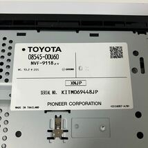 TOYOTA トヨタ純正 メモリー ナビ パイオニア NVF-9118ZT カーオーディオ 車 CD CD-R 動作未確認_画像10