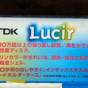 新品★TDK〜「Lucir/ルシール(80分)」MDディスクx５の画像3