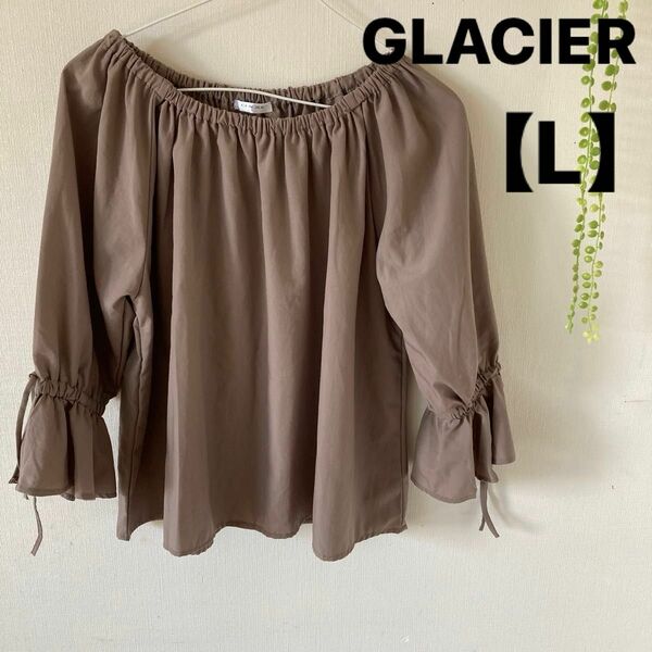 GLACIERハニーズ　カットソーブラウスシャツ【L】