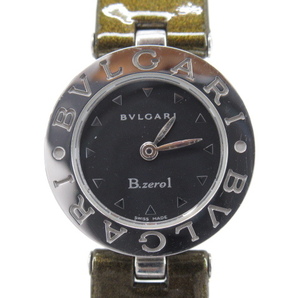 s60629-ap [送料950円]中古難◇ BVLGARI B.zero1 ブルガリ ビーゼロワン BZ22S レザー クォーツ 電池切れ レディース 腕時計 [158-240417]の画像1