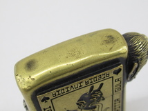 k70672-ap [送料650円]中古◇GANGSTERVILLE ×galcia ZIPPO ARMOUR TYPE BRASS DEVIL CLOSS DIAMOND/オイルライター [162-240423]_画像10