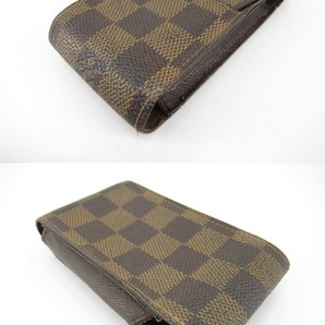 k70664-ap [送料650円]ジャンク◇LOUIS VUITTON ルイヴィトン N63024 シガレットケース ダミエ エテュイ タバコケース [171-240414]の画像3