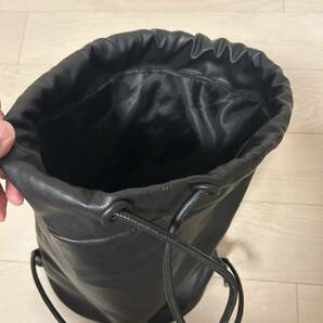 送料無料 ZARA フェイクレザー PU バックパック リュック ナップサック ザラ レザー 黒 ブラック バック 鞄 バッグ bag の画像4