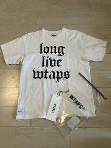 送料無料 03 L WTAPS LLW SS COTTON WHITE ダブルタップス long live wtaps tee Tシャツ T 白 logo Lサイズ 