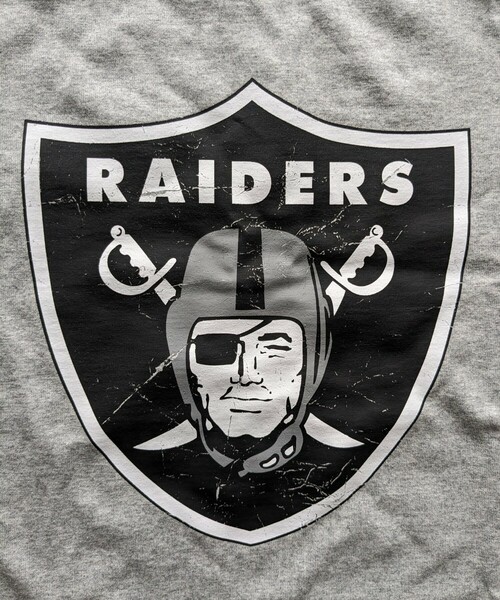 新品 RAIDERS Tシャツ 未使用 レイダース NFL オフィシャルグッズ グレー Lサイズ