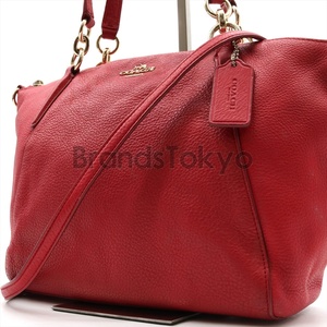 鑑定済 [美品] COACH コーチ スモールケイシー サッチェル トートバッグ ハンドバック 2way レザー レディース F36675 C-24-2