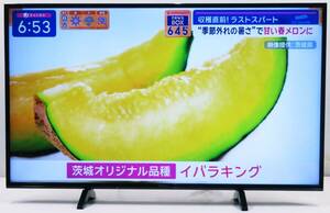 (Q634) PANASONIC VIERA TH-49FX500 2018年製　49型　4K対応液晶テレビ/Youtobe/無線LAN　LEDバックライト